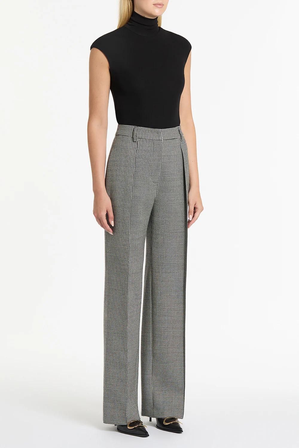 BLACK MATTE JERSEY EXTENDED POLO - Image 3