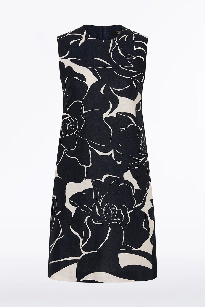 CELESTIAL PETALS LINEN SHIFT DRESS - Image 6