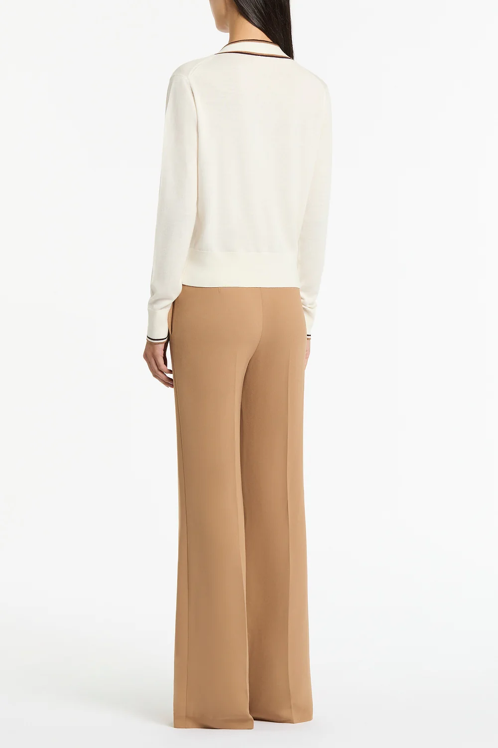 CINNAMON CREPE CLASSIC FLARED PANT - Image 3