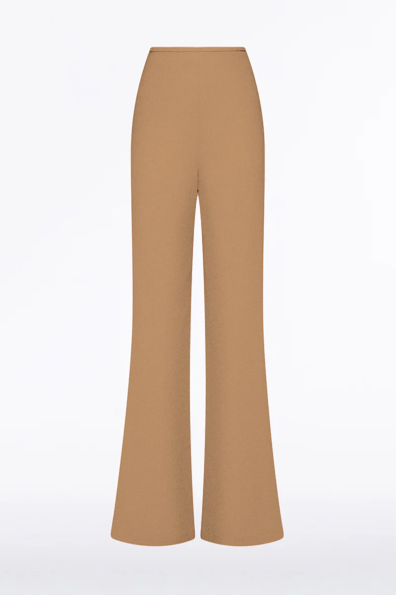 CINNAMON CREPE CLASSIC FLARED PANT - Image 7