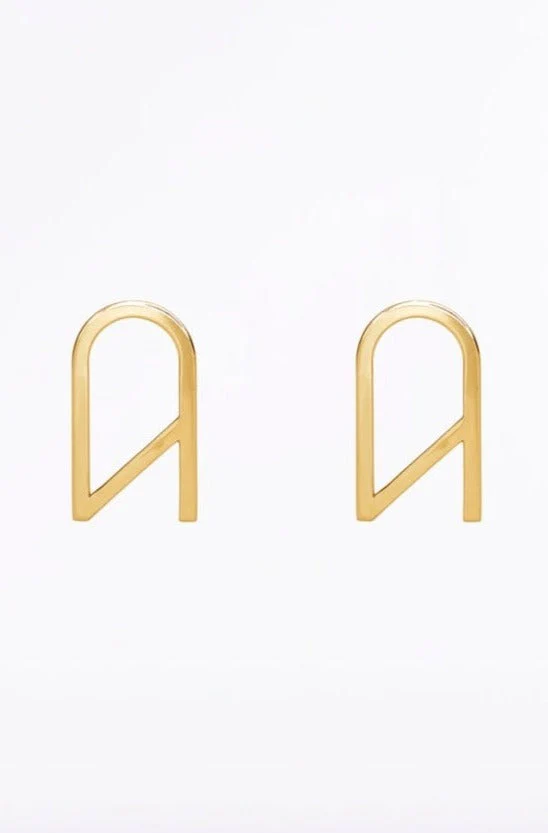 CZ LOGO EARRING LARGE - Image 4