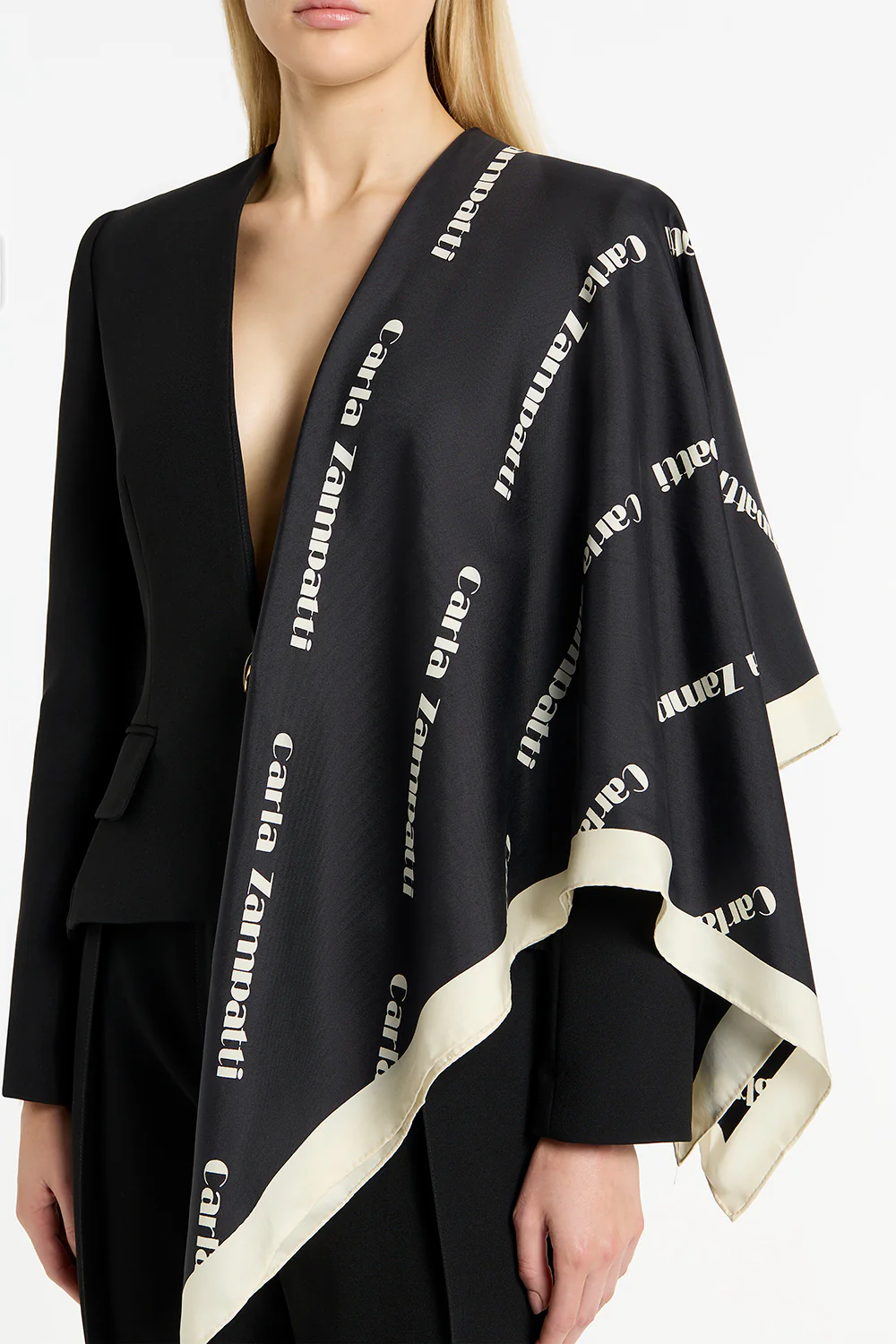 CZ LOGO LASER SILK SCARF - Image 4