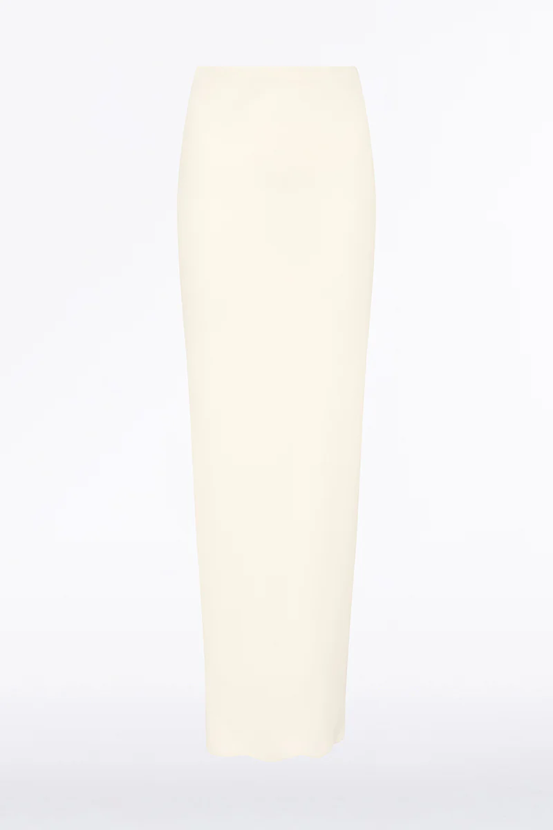 IVORY CREPE BIAS SKIRT - Image 6