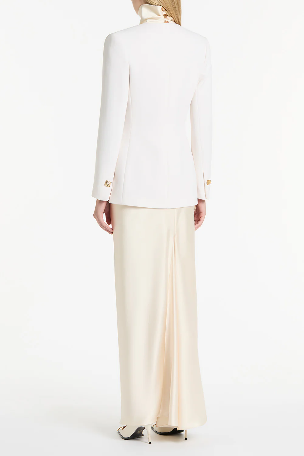 IVORY CREPE C BLAZER - Image 3