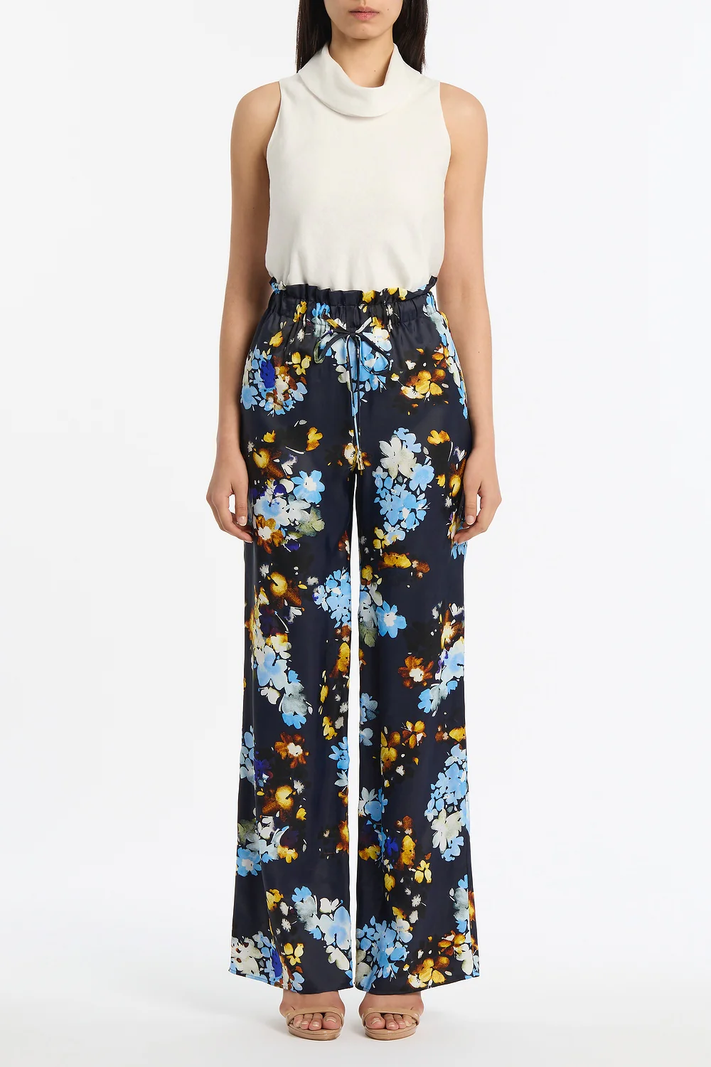 IVORY LINEN FOLDED COLLAR TOP - Image 4