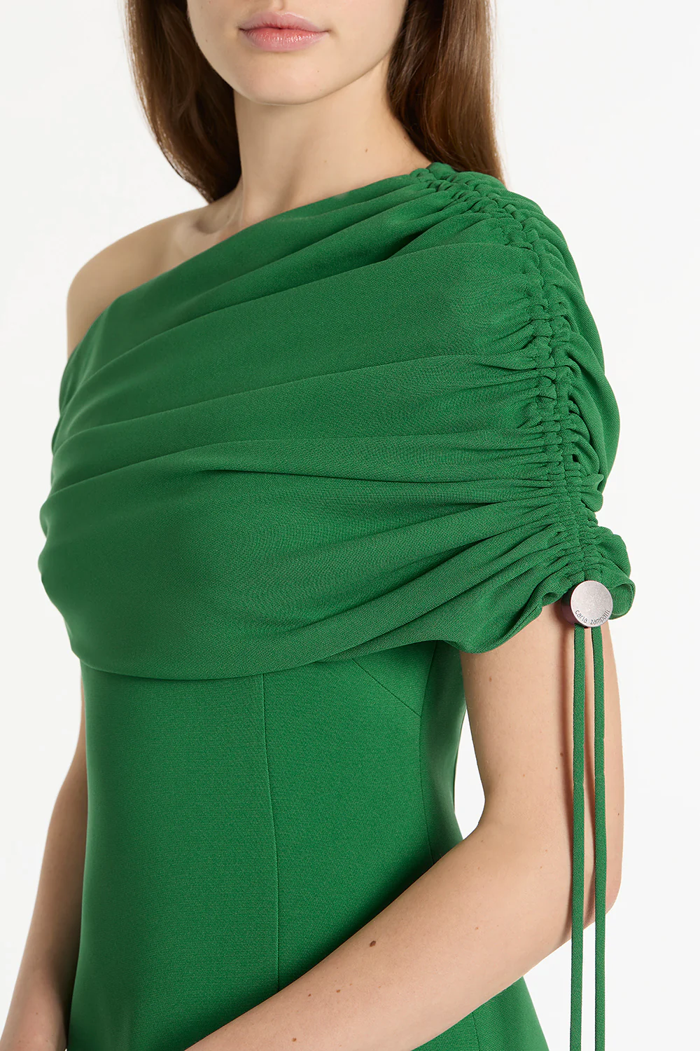JADE CREPE COULISSE SHRUG DRESS - Image 4