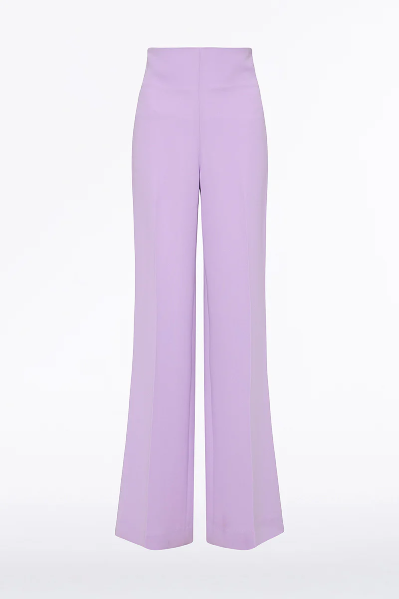 LILAC CREPE WIDE CLASSIC PANT - Image 5