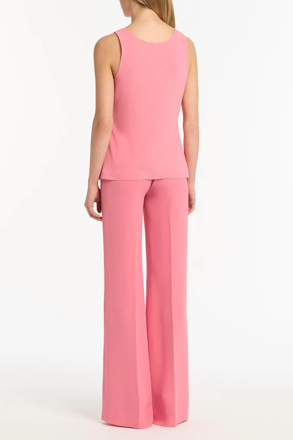 ROSE PINK GEORGETTE SCOOP NECK CAMI - Image 3