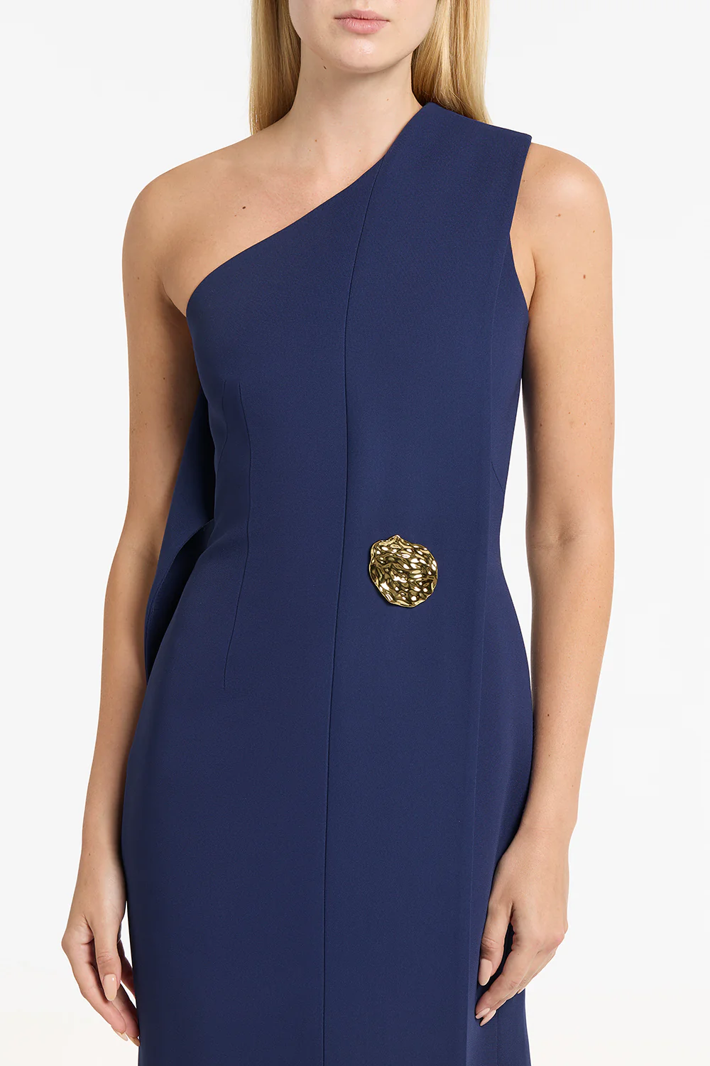 SAPPHIRE CREPE PIEGATO GOWN - Image 4